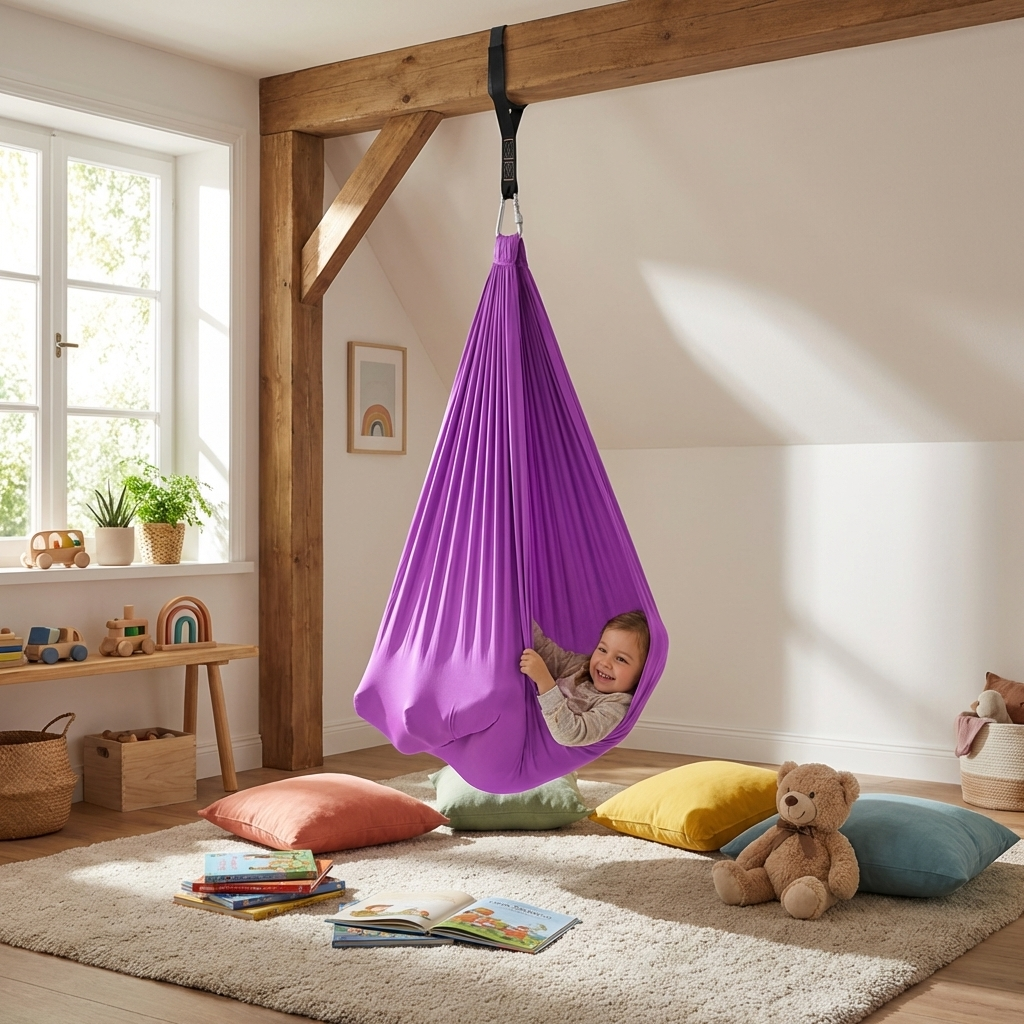 Altalena sensoriale in tessuto per bambini
