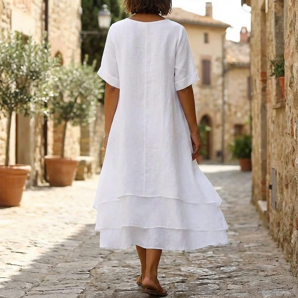 Abito Chic Blocco Slit Eleganza Moderna Senza Sforzo