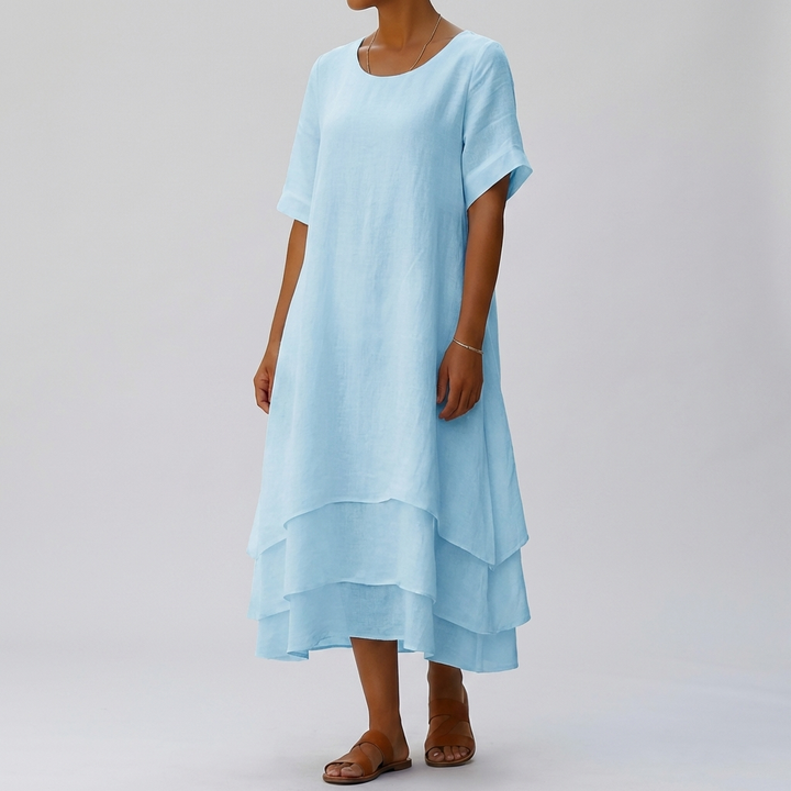 Abito Chic Blocco Slit Eleganza Moderna Senza Sforzo