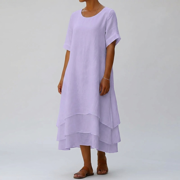Abito Chic Blocco Slit Eleganza Moderna Senza Sforzo