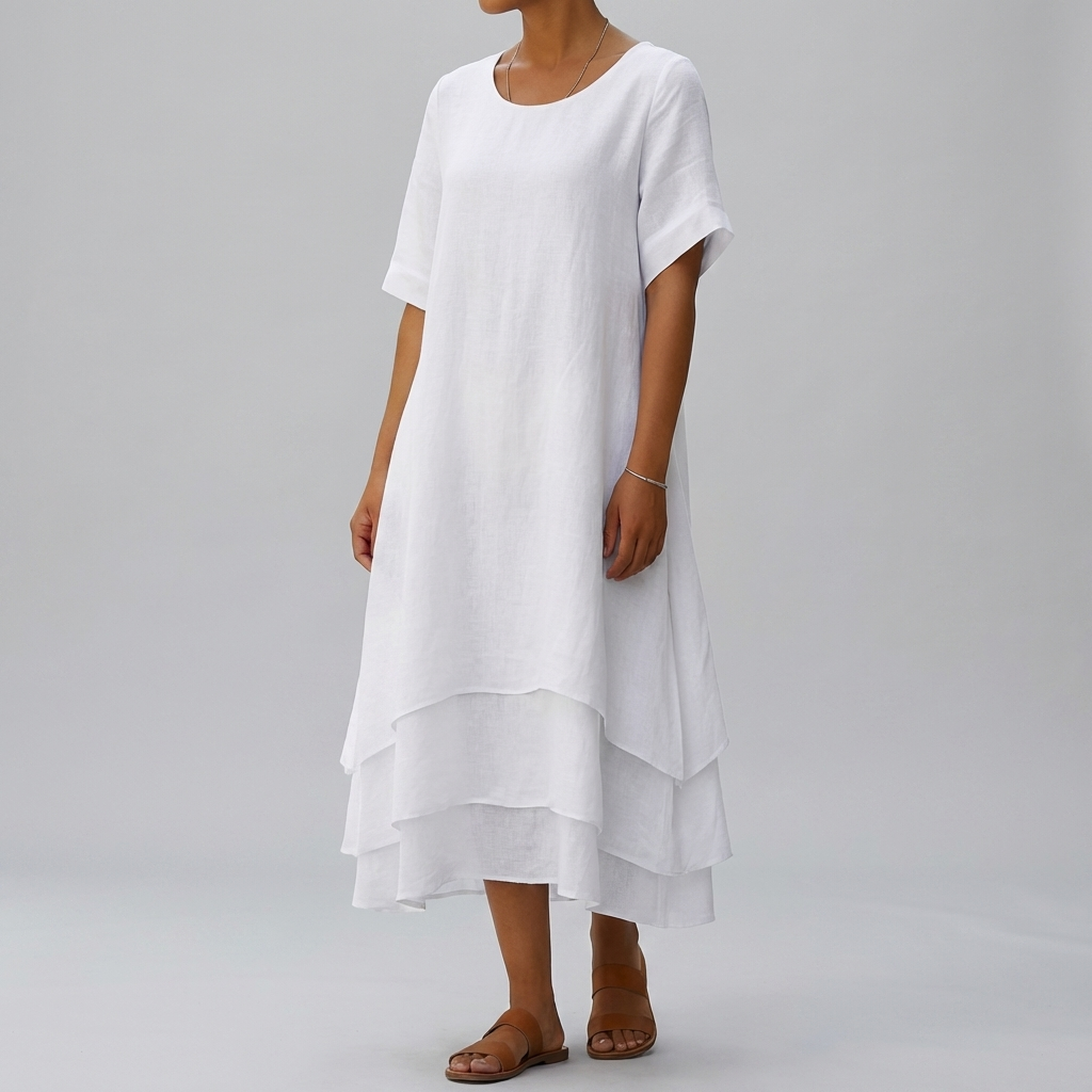 Abito Chic Blocco Slit Eleganza Moderna Senza Sforzo