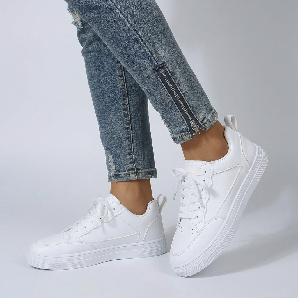 Sneaker Bassa Con Lacci Per Donne