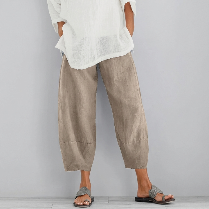 Pantaloni Satin Largo Eleganti