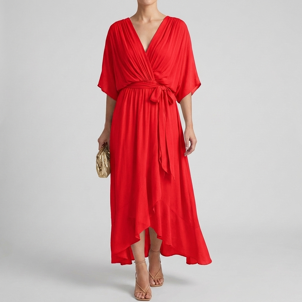 Abito Avvolgente Leggero Elegante da Donna