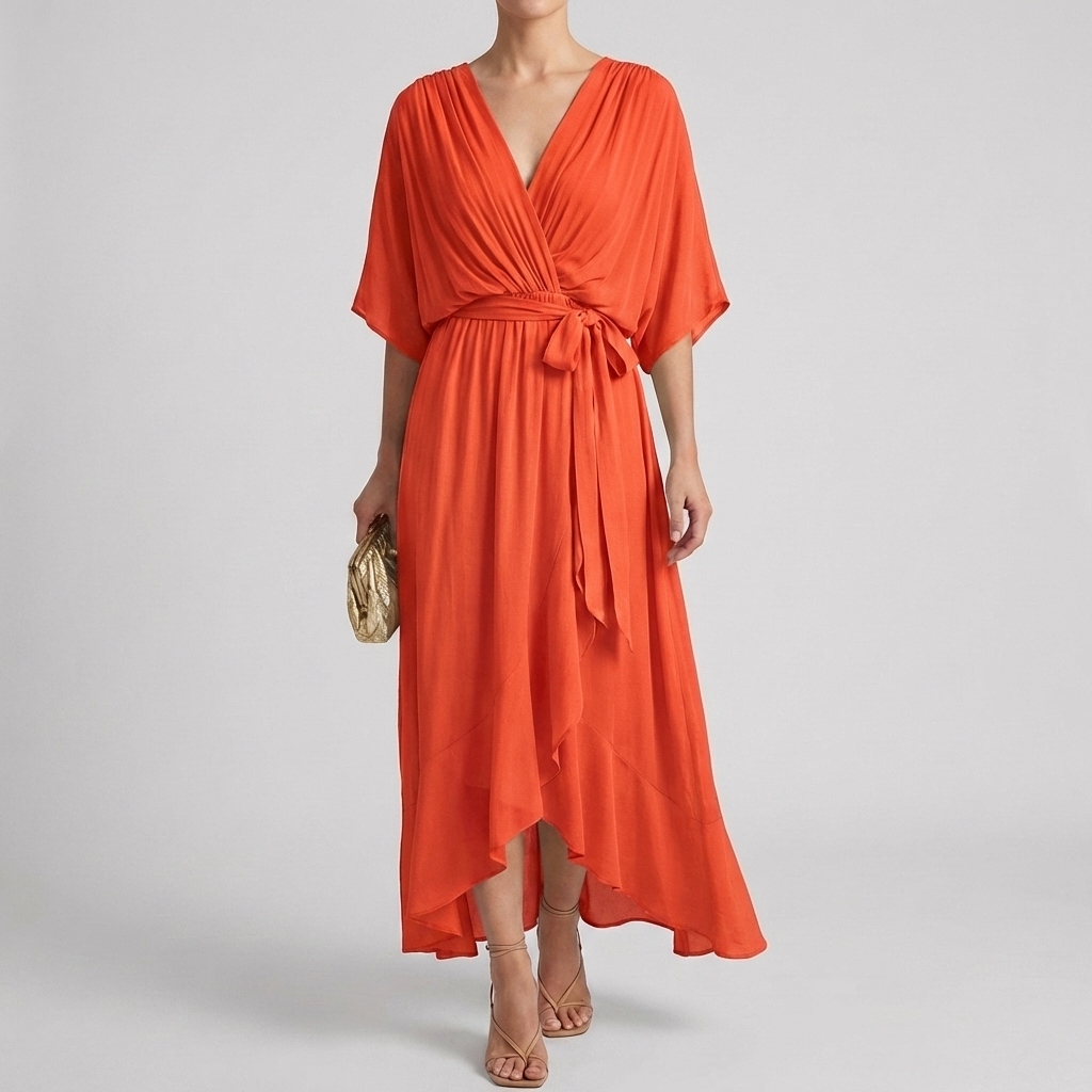 Abito Avvolgente Leggero Elegante da Donna
