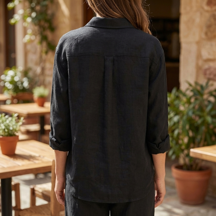 Blusa in Lino Vintage per Donne