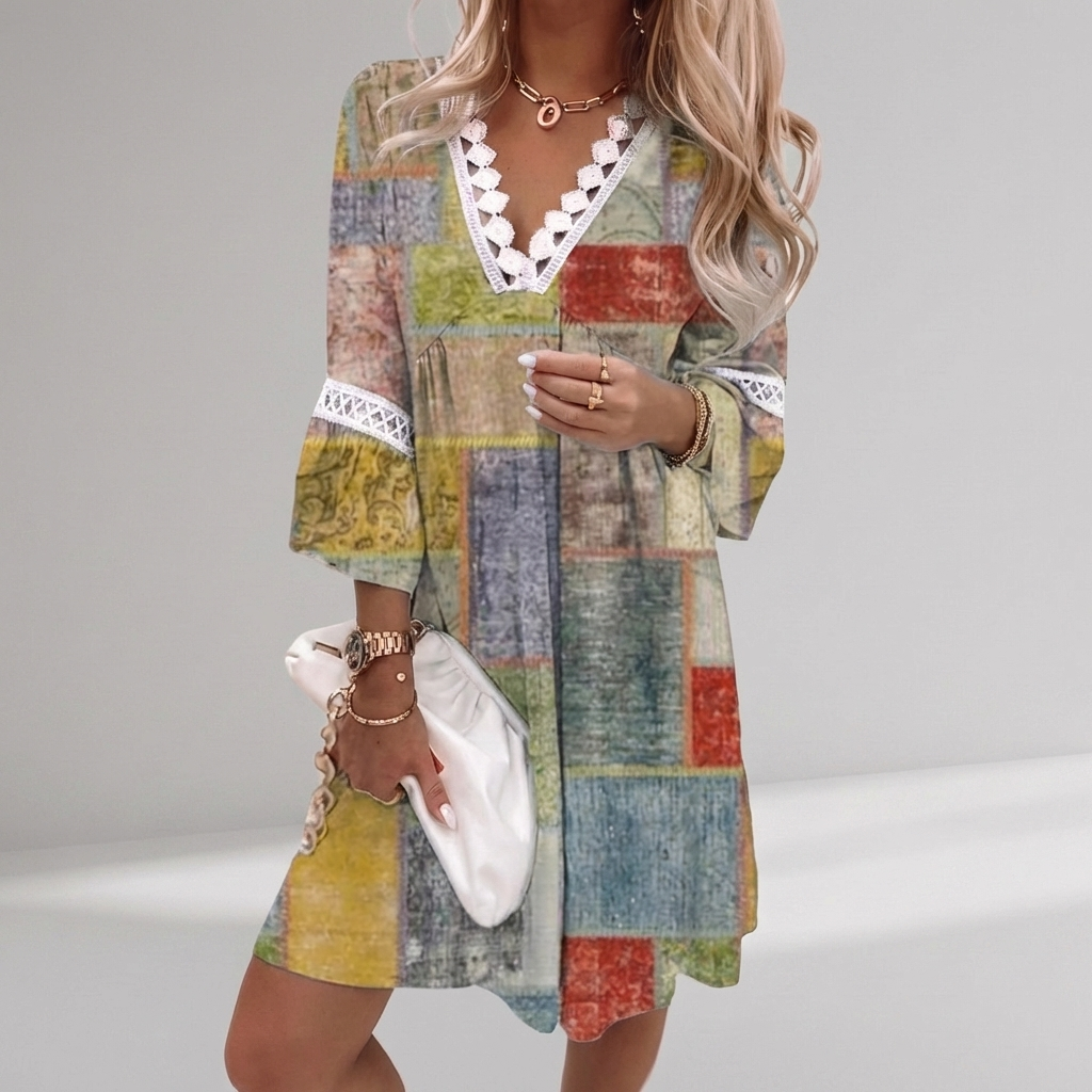 Abito Estivo Boho con Dettagli in Crochet