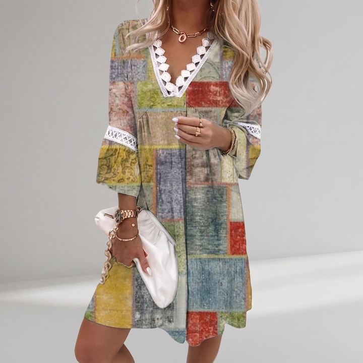 Abito Estivo Boho con Dettagli in Crochet