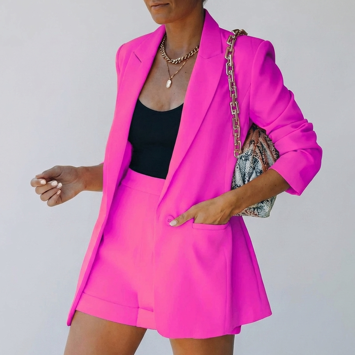 Set di Shorts e Blazer Chic per Donne