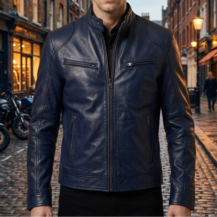 Giacca in Pelle Classica per Uomo