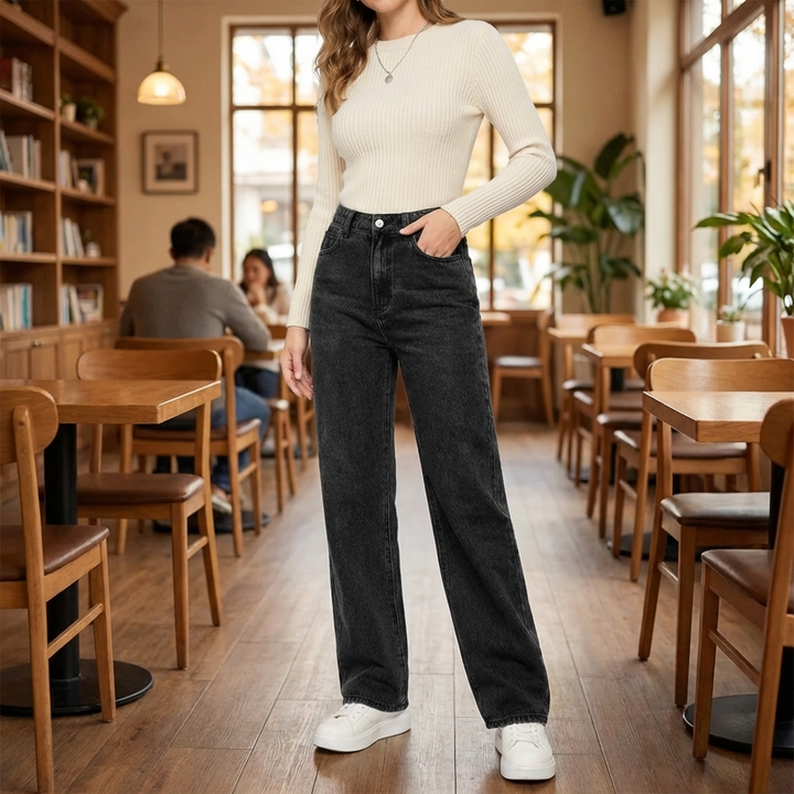 Jeans Dritti Casual per Donne