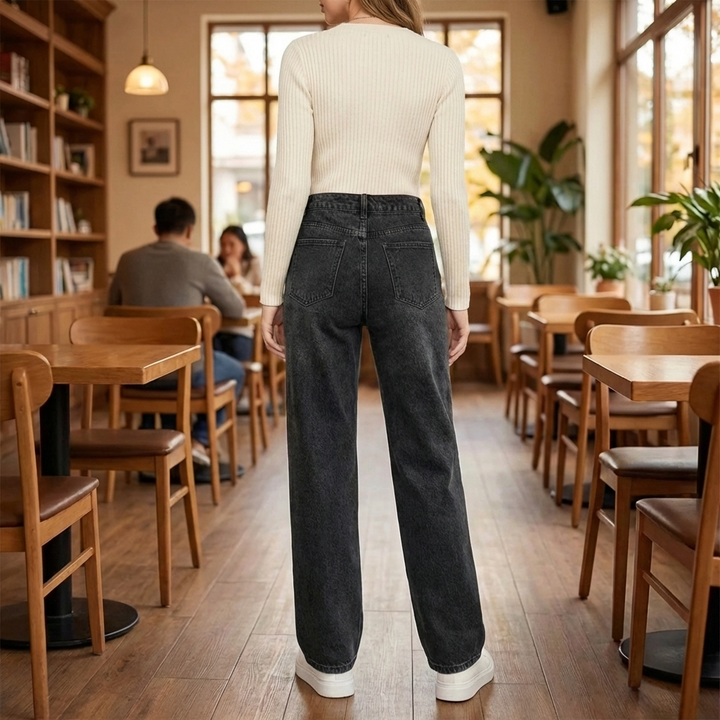 Jeans Dritti Casual per Donne