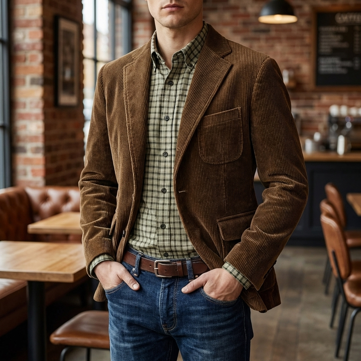 Giacca in Corduroy per Uomini