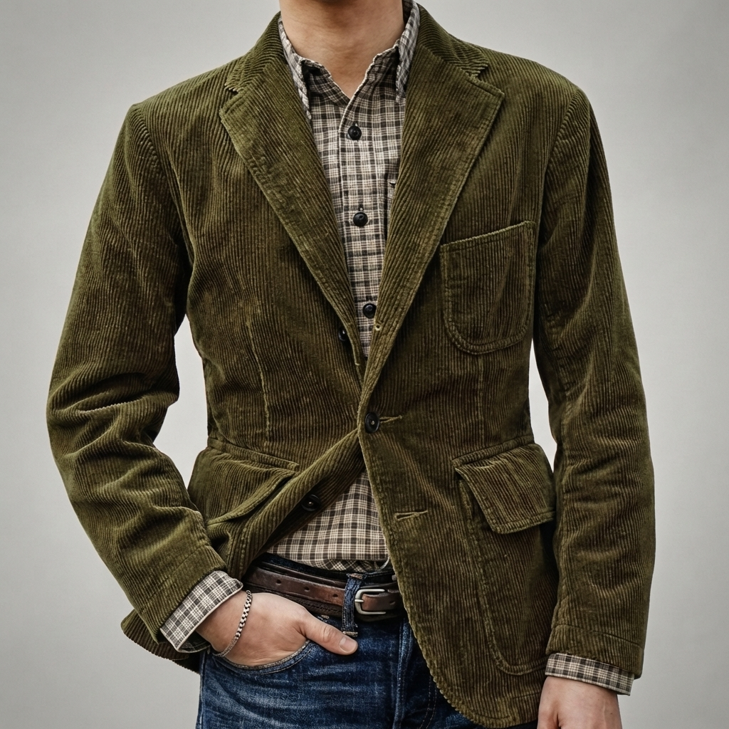 Giacca in Corduroy per Uomini