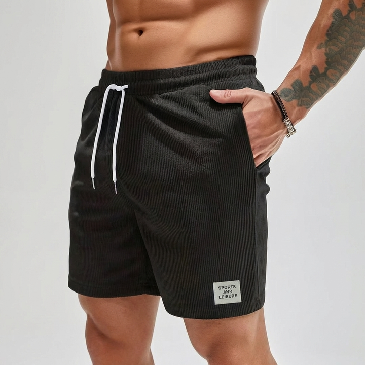 Pantaloni Corti in Corduroy Casual per Uomini