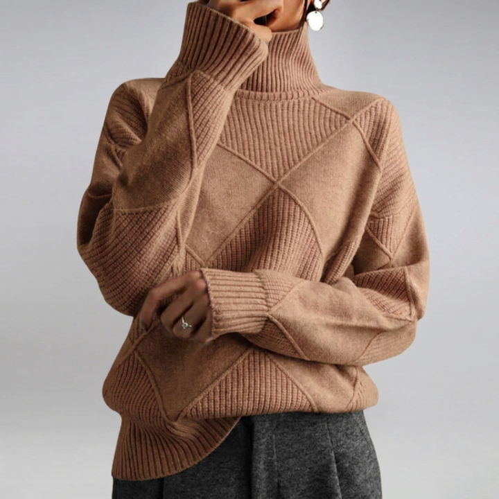 Maglione Collo Alto Classico per Donne