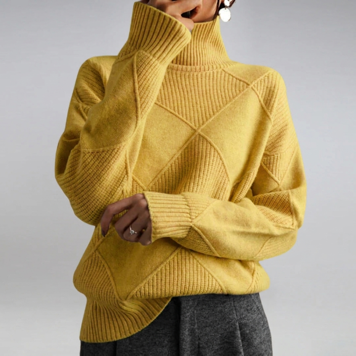 Maglione Collo Alto Classico per Donne