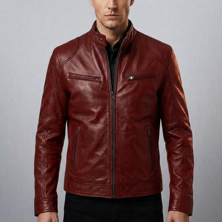 Giacca in Pelle Classica per Uomo