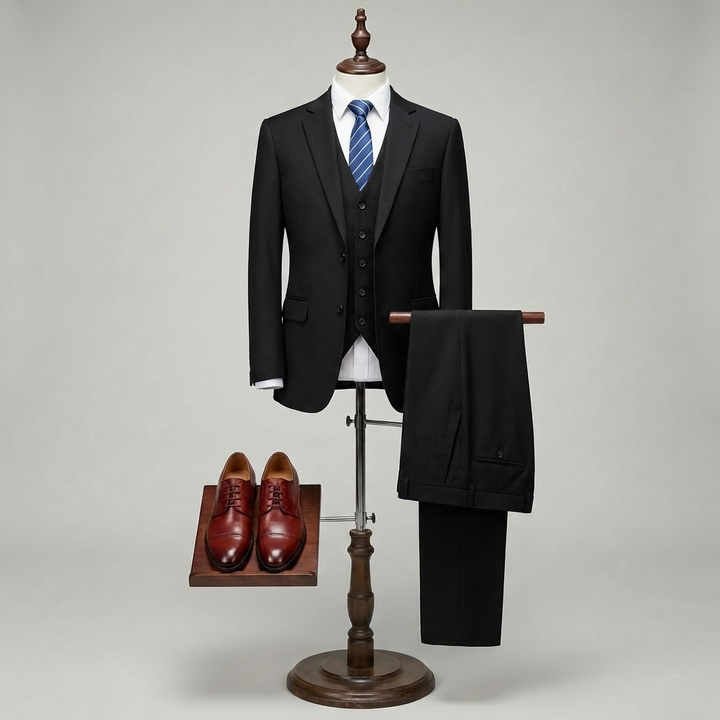 Abito Slim Fit di Lusso a 3 Pezzi per Uomini