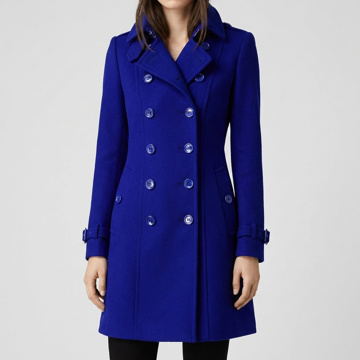 Cappotto Trench Doppiopetto Elegante per Donna