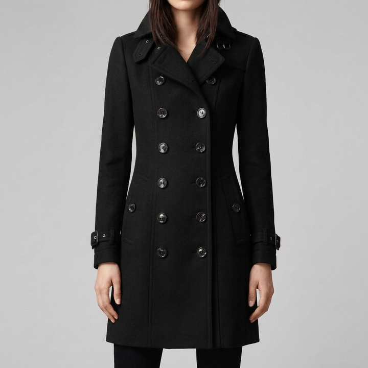 Cappotto Trench Doppiopetto Elegante per Donna