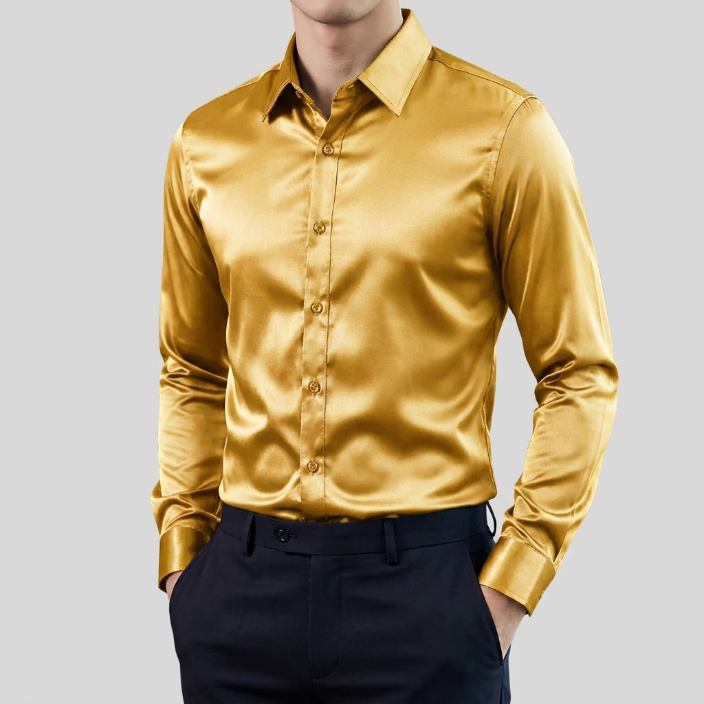 Maglia Lunga Classica Stretch per Uomini