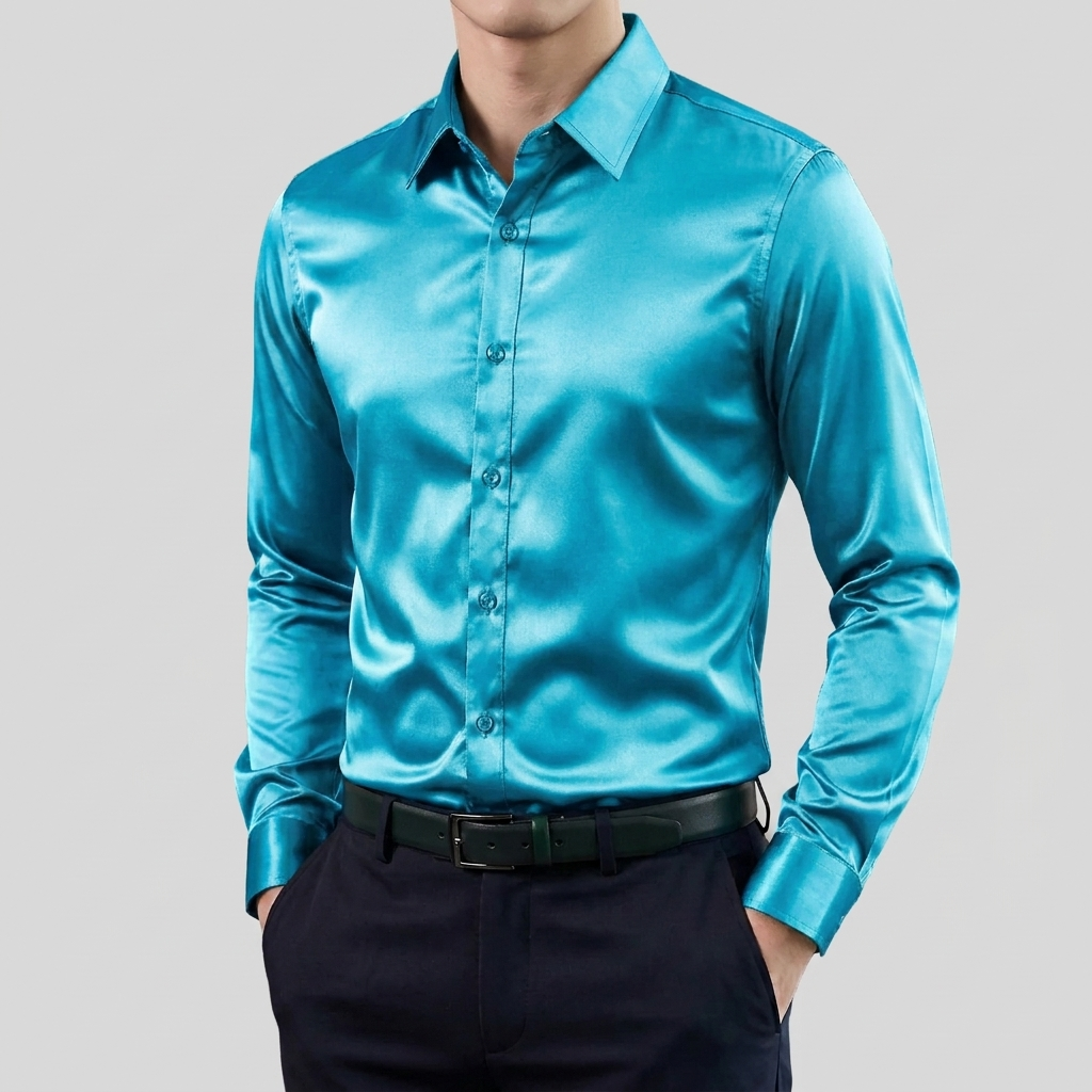 Maglia Lunga Classica Stretch per Uomini