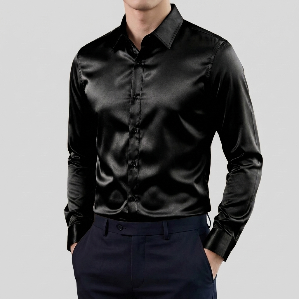 Maglia Lunga Classica Stretch per Uomini