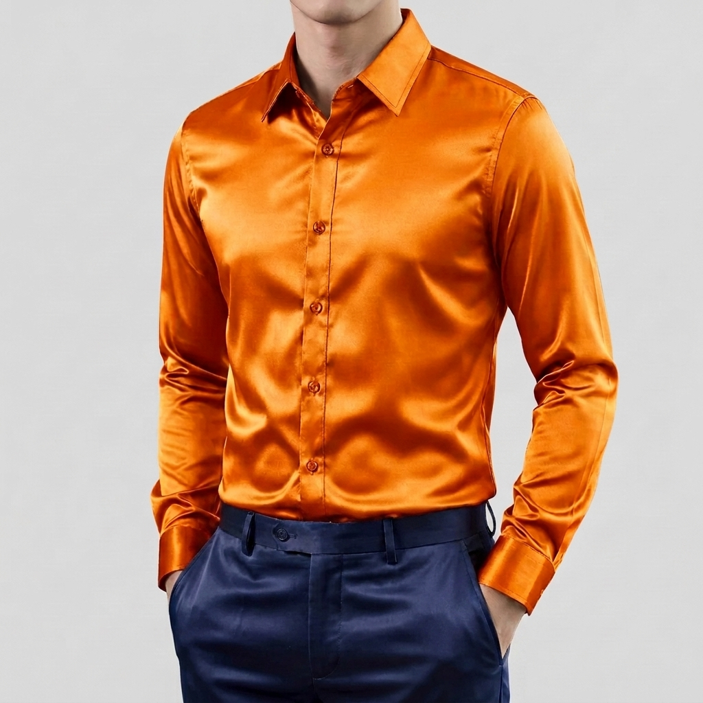Maglia Lunga Classica Stretch per Uomini