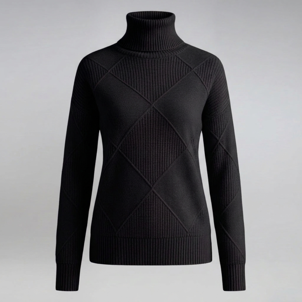 Maglione femminile fine collo alto