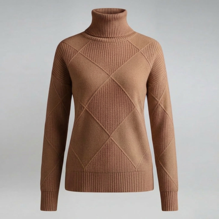 Maglione femminile fine collo alto