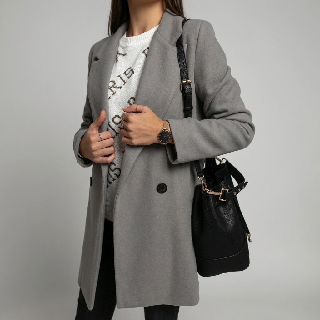 Cappotto Doppio Petto per Donna