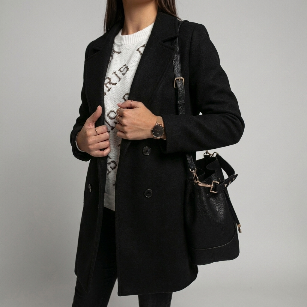 Cappotto Doppio Petto per Donna
