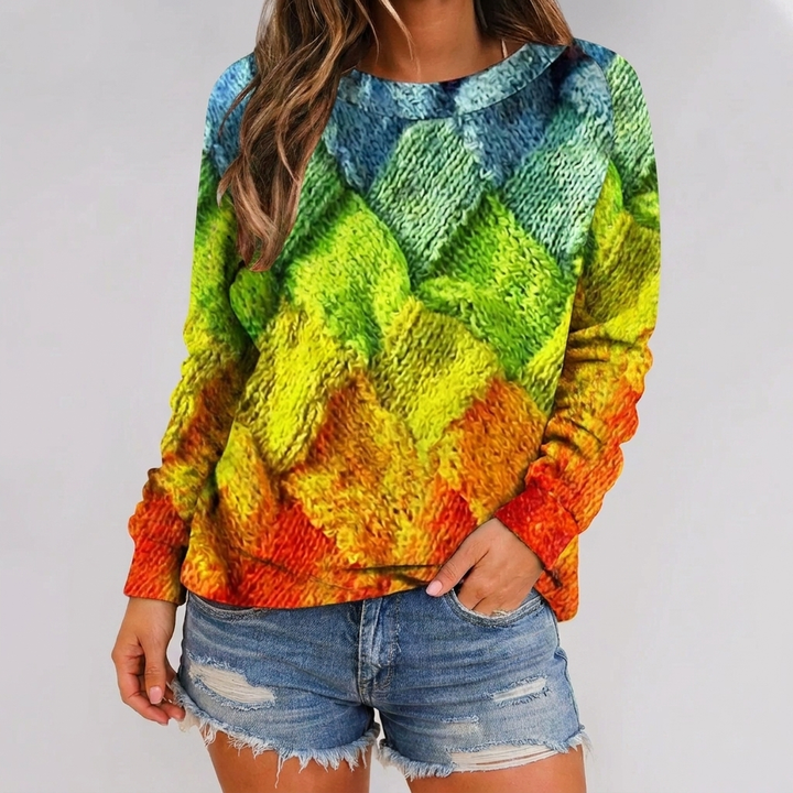 Maglione a Quadri per Donne
