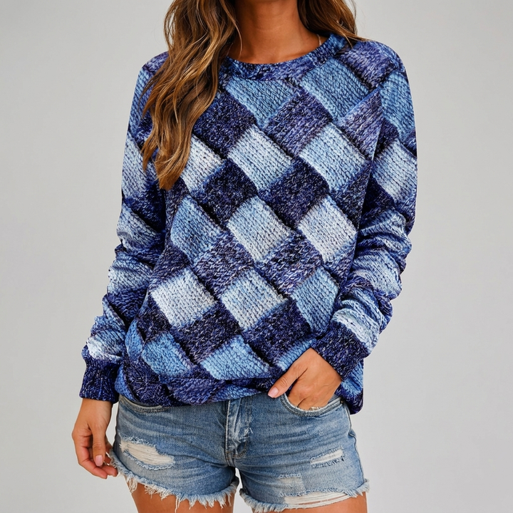 Maglione a Quadri per Donne