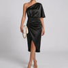 Abito Midi in Satin per Donne