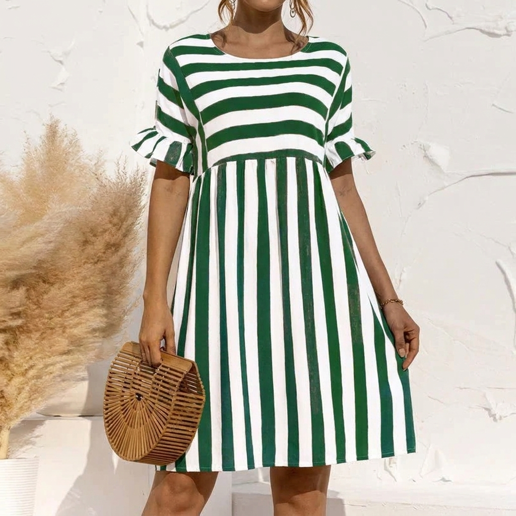 Abito Maxi Elegante con Maniche Lunghe