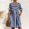 Abito Maxi Elegante con Maniche Lunghe