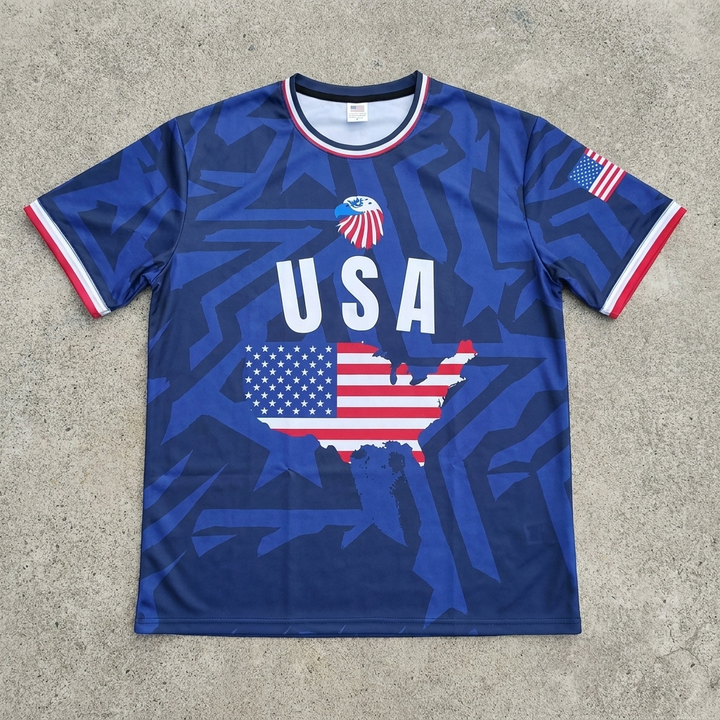 Maglietta Mappa Calcio USA da Uomo