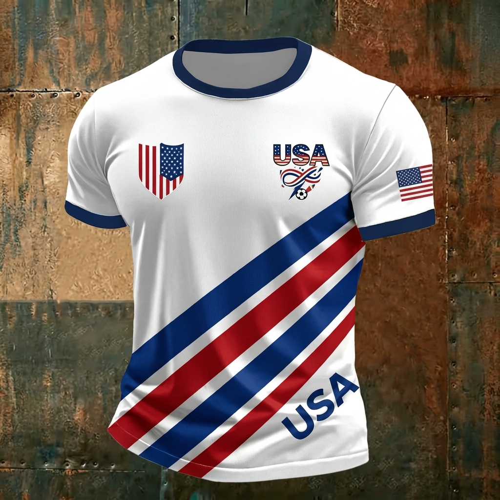 2026 Maglietta Calcistica Ispirata agli USA