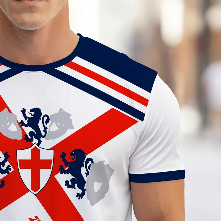 T-shirt da calcio per uomini dell'Inghilterra