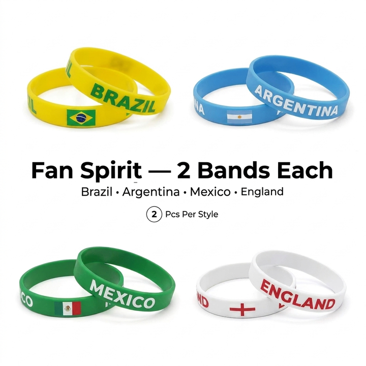 Set di Braccialetti per Tifosi di Calcio