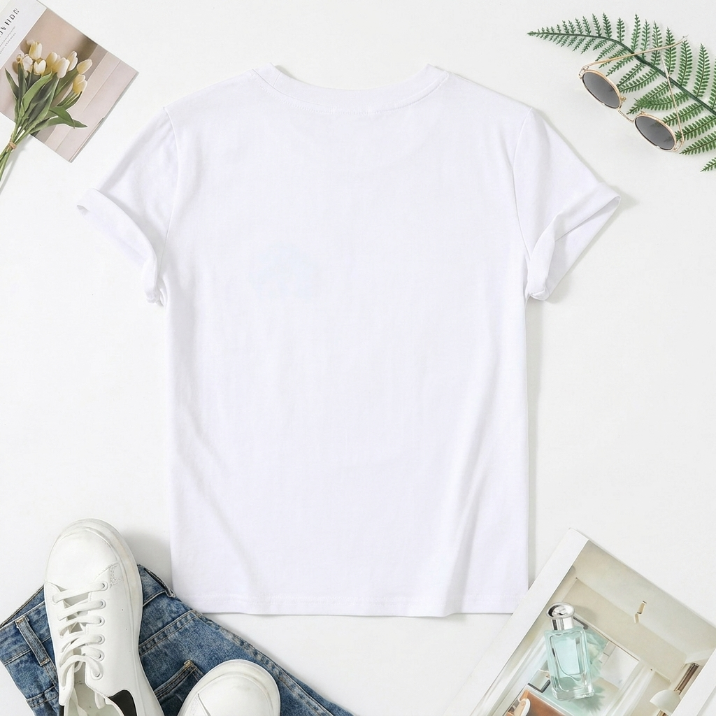 Maglietta con scritta in stile graffiti da donna