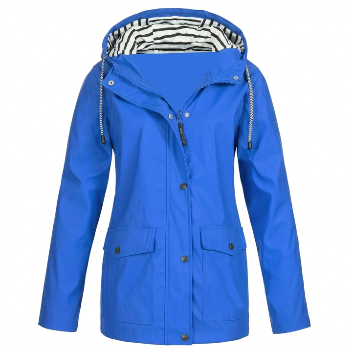 Giacca con Cappuccio Impermeabile e Antivento da Donna