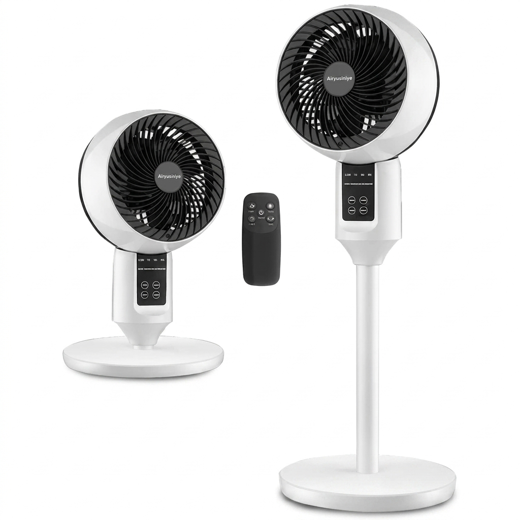 Ventilatore da pavimento regolabile con oscillazione 3D