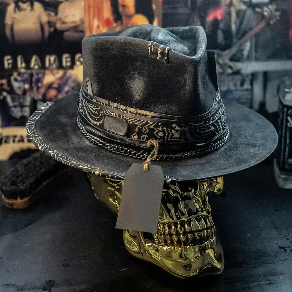 Cappello Artigianale con Teschio | Fatto a Mano e di Tendenza