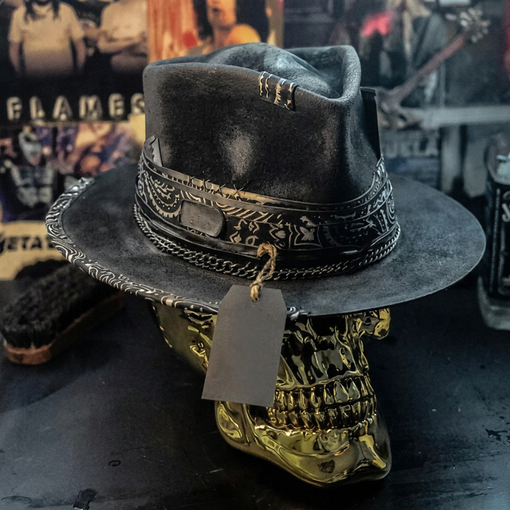 Cappello Artigianale con Teschio | Fatto a Mano e di Tendenza