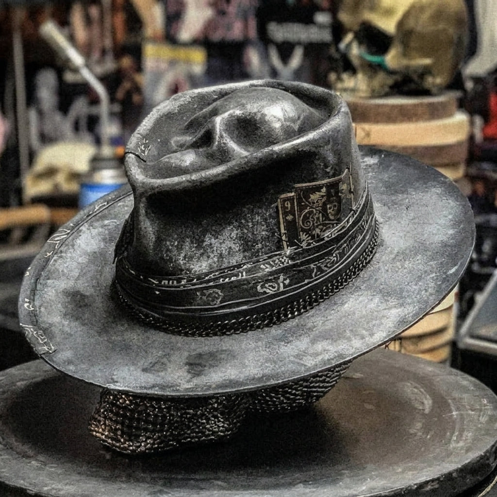 Cappello Artigianale con Teschio | Fatto a Mano e di Tendenza