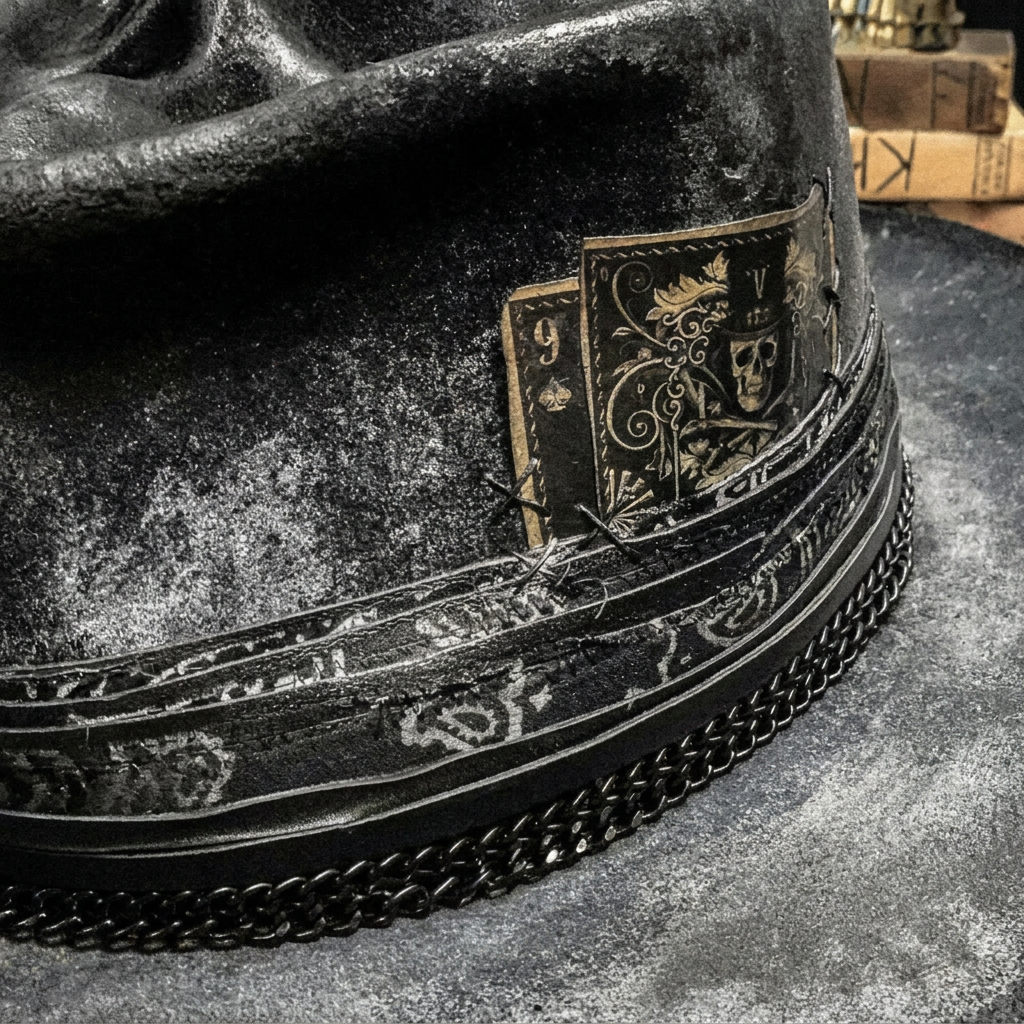Cappello Artigianale con Teschio | Fatto a Mano e di Tendenza