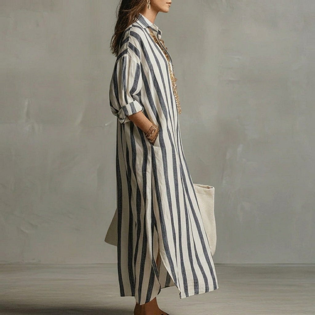 Abito A-line da Donna – Con Collo a Revers